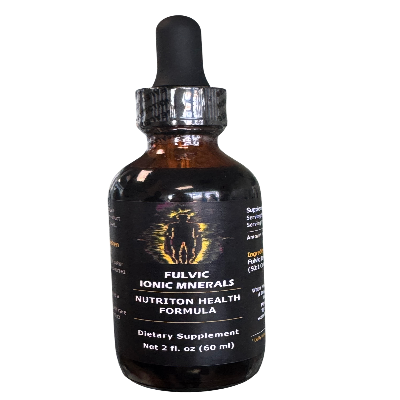 Fulvic Ionic Minerals Nutrition Health Formula (2 fl.oz)– Natural Energy, Detox & Immune Support in Every Drop