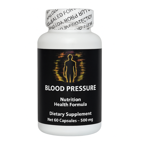 Blood Pressure Nutrition Health Formula | Natural Circulation & Heart Vitality Support | Wild-Crafted Herbal Blend (60 VegCaps, 500 mg) | Worldwide Shipping
