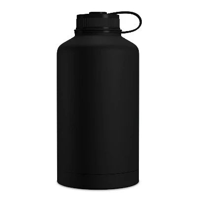 64oz Double Wall Vacuum Insulated, Wide Mouth Sport Bottle Filled With Hydrogen-Rich Oxygenated Alkaline Water