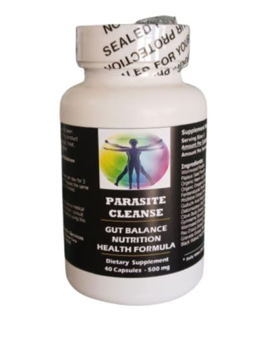 Parasite Cleanse & Gut Balance Nutrition  Health Formula – Herbal Internal Detox Support (40 Capsules)