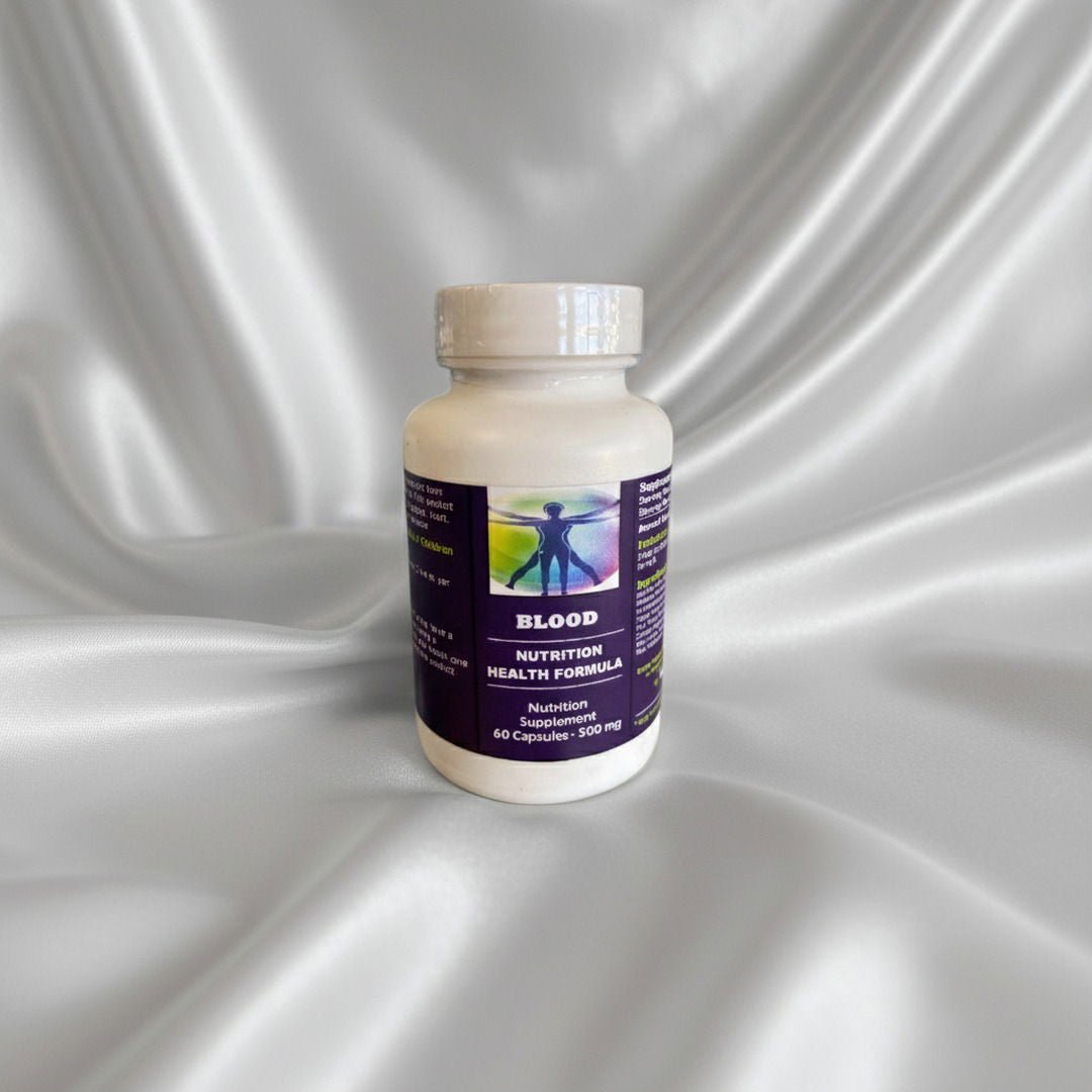 Blood Nutrition Health Formula – Herbal Support for Healthy Blood Flow, Circulation &amp; Internal Balance | VegCaps 60 Capsules, 500 mg - Water HealthHolistic Service Center