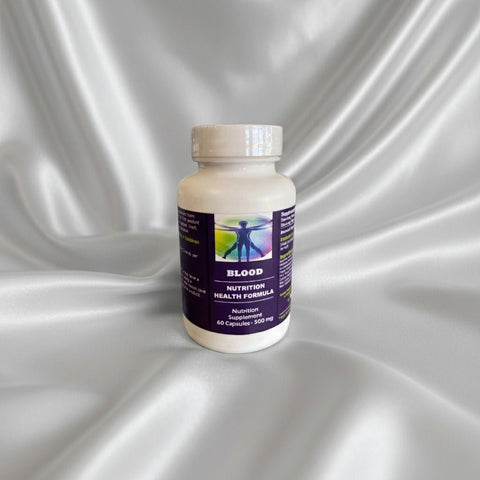 Blood Nutrition Health Formula – Herbal Support for Healthy Blood Flow, Circulation &amp; Internal Balance | VegCaps 60 Capsules, 500 mg - Water HealthHolistic Service Center