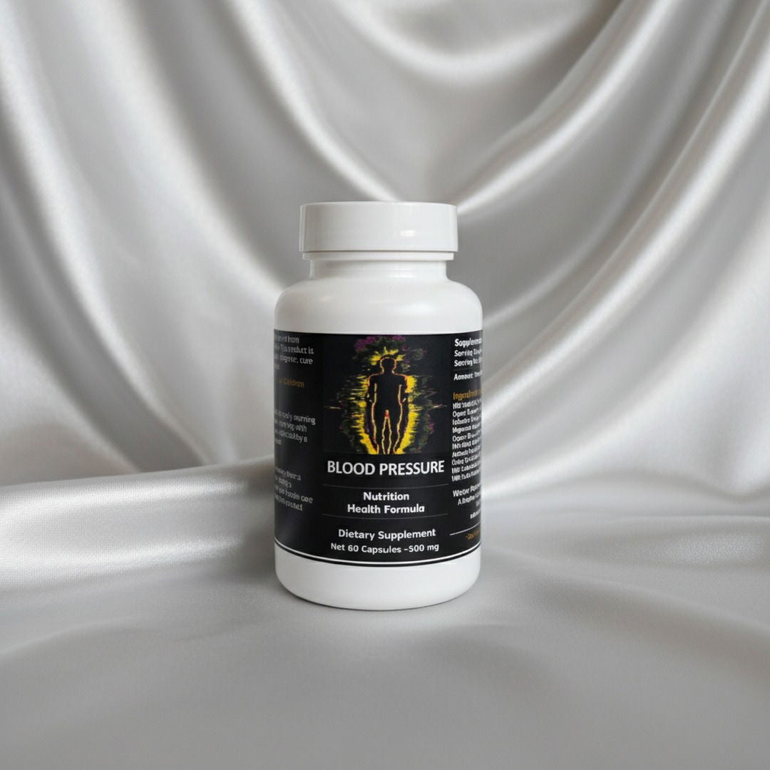 Blood Pressure Nutrition Health Formula | Natural Circulation & Heart Vitality Support | Wild-Crafted Herbal Blend (60 VegCaps, 500 mg) | Worldwide Shipping - Water HealthHolistic Service Center