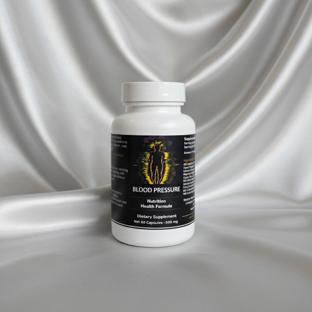 Blood Pressure Nutrition Health Formula | Natural Circulation & Heart Vitality Support | Wild-Crafted Herbal Blend (60 VegCaps, 500 mg) | Worldwide Shipping