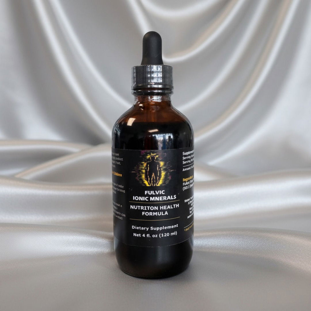 Fulvic Ionic Minerals Nutrition Health Formula| 4 fl. oz | Ancient Soil Nutrients for Energy, Balance & Everyday Vitality