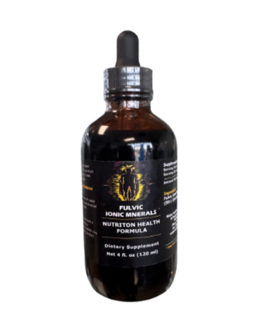 Fulvic Ionic Minerals Nutrition Health Formula (4 fl.oz)- Natural Energy, Detox & Immune Support in Every Drop