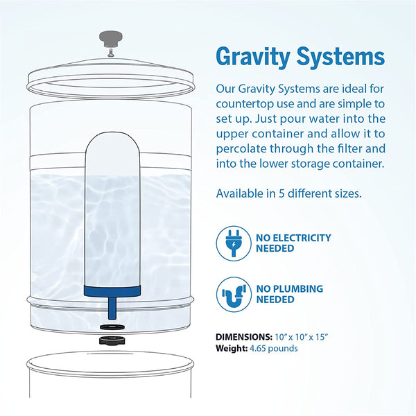 ProOne Chemical-Free Big+ Gravity Water Filter - Water HealthHolistic Service Center